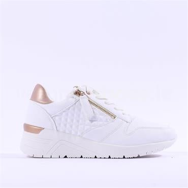 Wedge Side Zip Trainers White - bestacaiberryselect