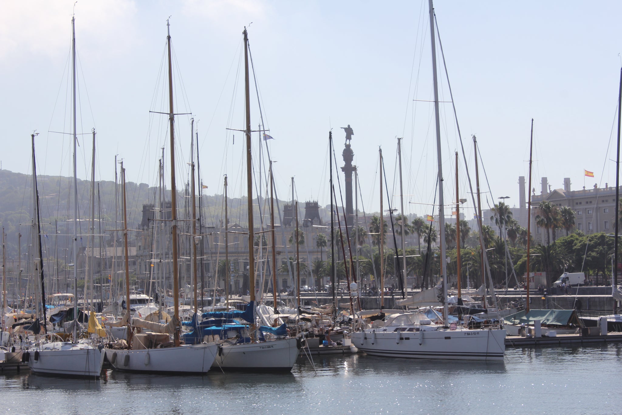 Boats at Barcelona Marina