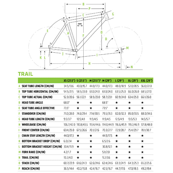 cannondale trail 5 2019 weight