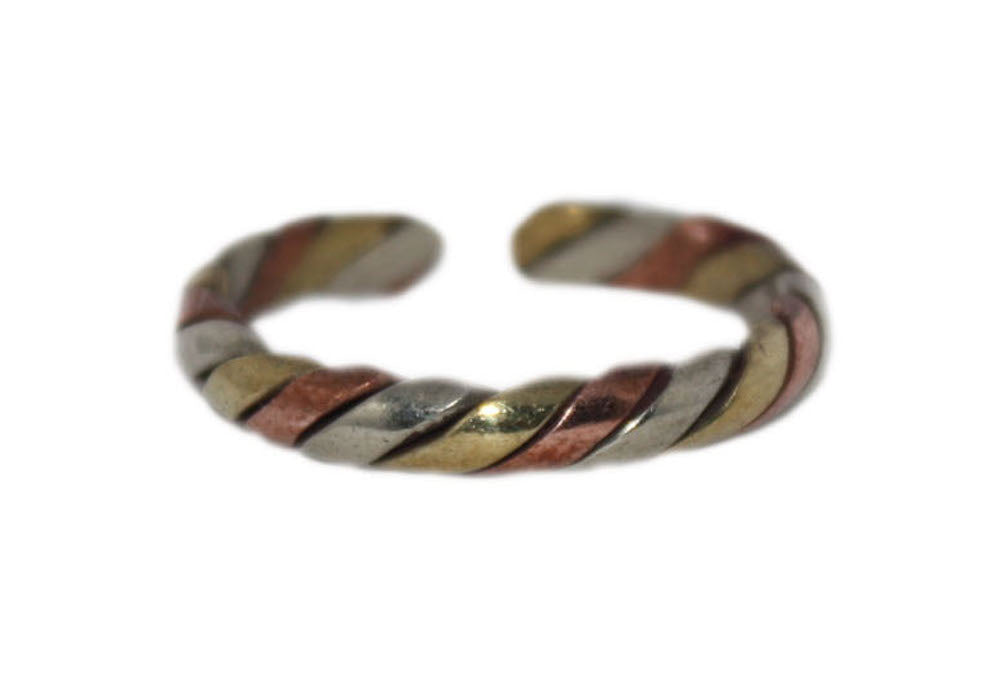 copper brass healing ring yoga ring nepal ring Tibetan ring medicinal ring A2