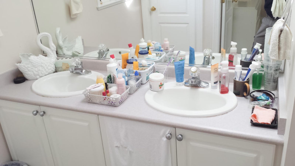 Bathroom Vanity Before Upsell