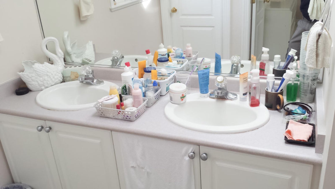 Bathroom Vanity Before Upsell