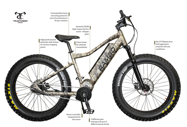 rambo 750w bushwacker electric bike