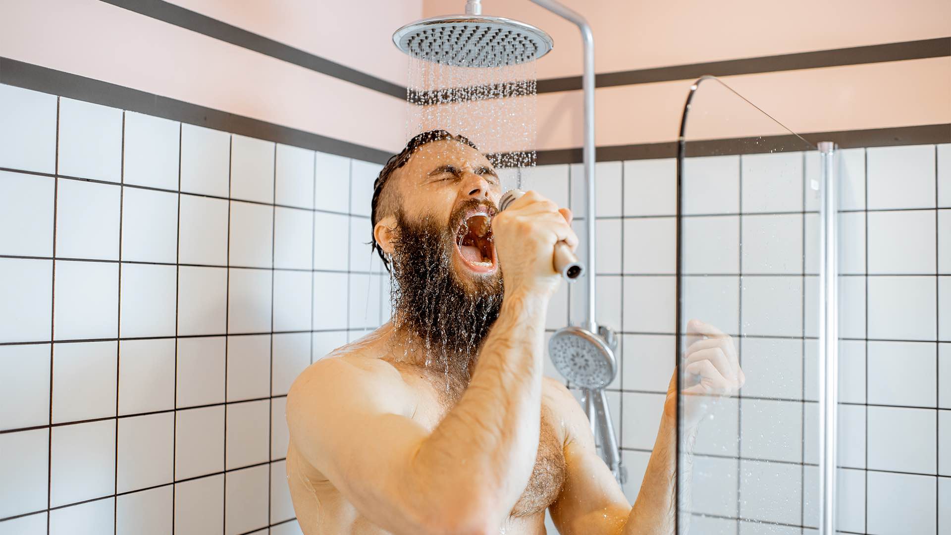 Men shower