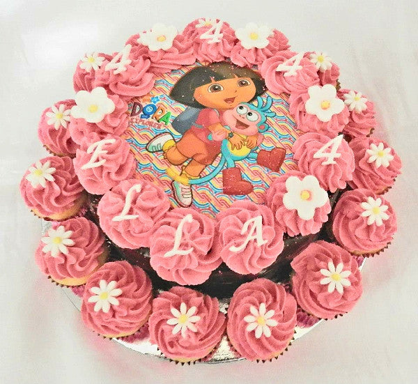 Dora cake and cupcakes