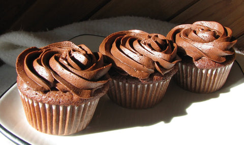 Chocolate cupcake trio