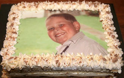Graduation cake edible image