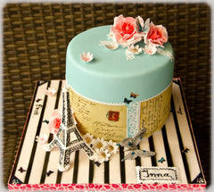 Paris themed cake