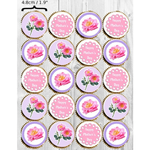 Happy Mothers Day Cupcake Toppers - Happy Mothers Day Cupcake Toppers