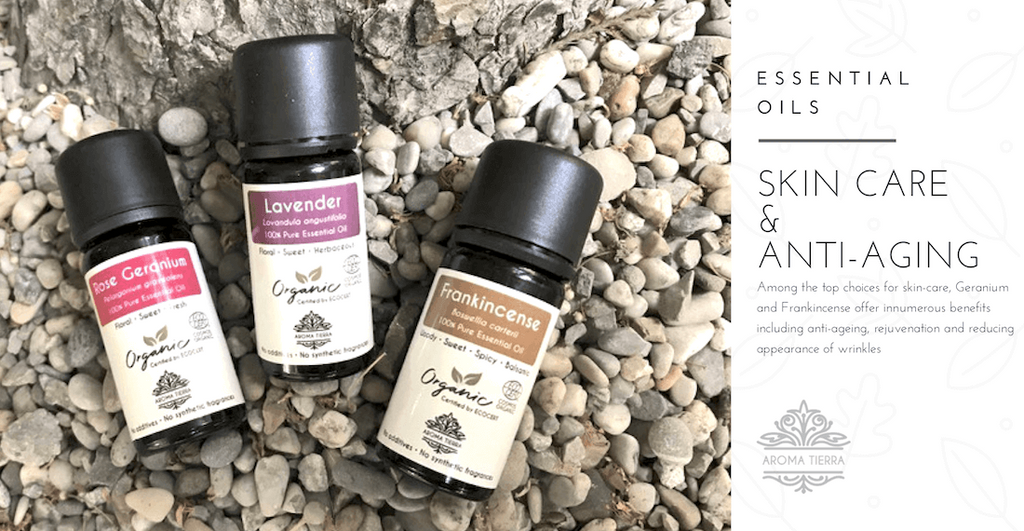 Aroma Tierra 100% pure essential oils for skin care and anti-aging