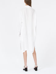 U-Open Collar Shirt Dress