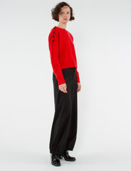 Button Neck Pullover Cashmere