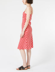 Gaia Slip Dress Cupro Check