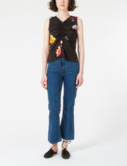 Misty Top Floral Silk