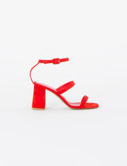 Pella Heeled Sandal Suede
