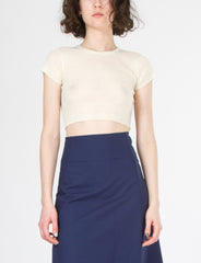 Shrunken Cropped Tee High Twist