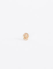 Looped Disc Stud Earring