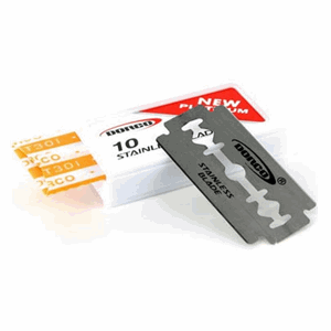 Dorco Stainless Razor Blade with Dispenser 10 ct ST-301