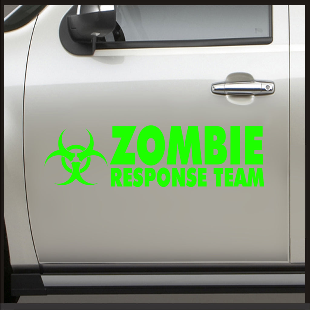 Zombie Response Funny Car Window Bumper 4x4 JDM EURO VW DUB Vinyl Decal Sticker 