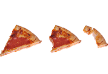 avoid pizza slices