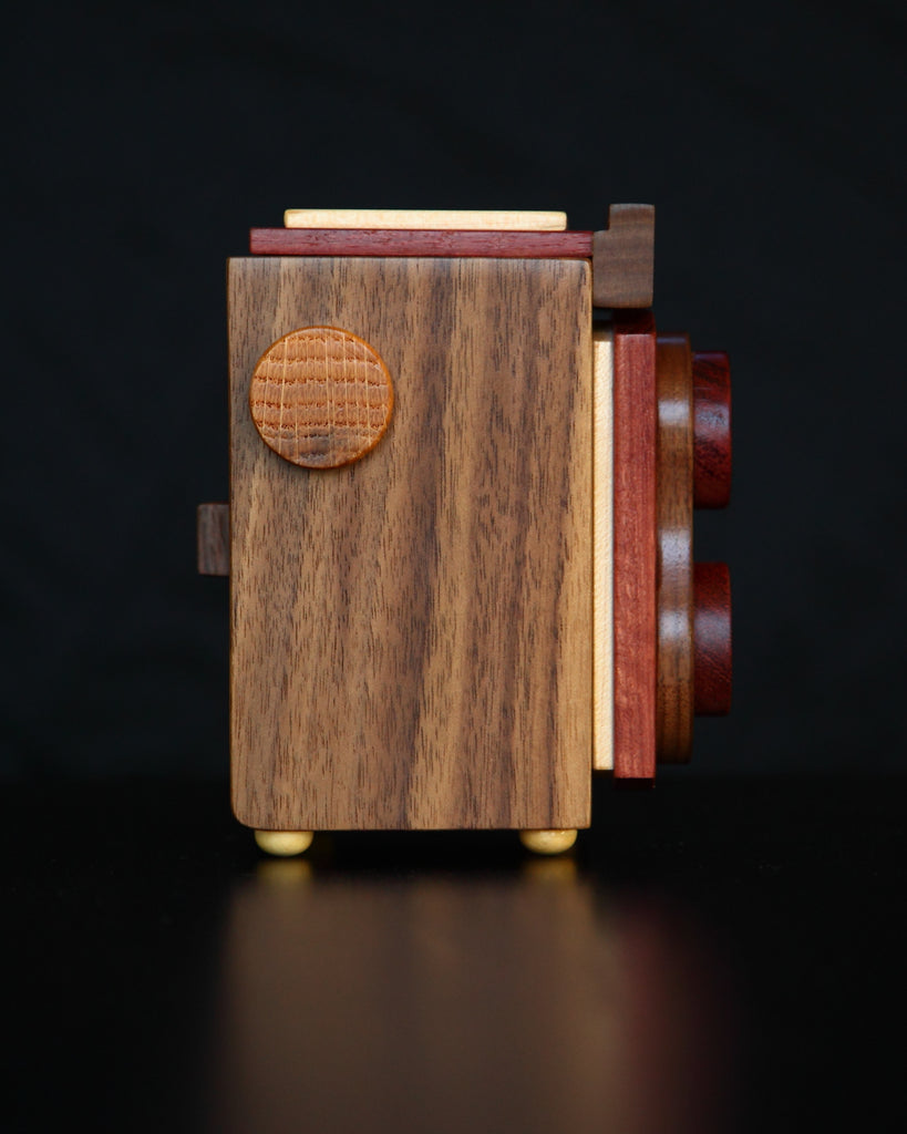 TogTees TLR Wood Camera - Wood Handmade Gift for Twin Lens Reflex Photographers