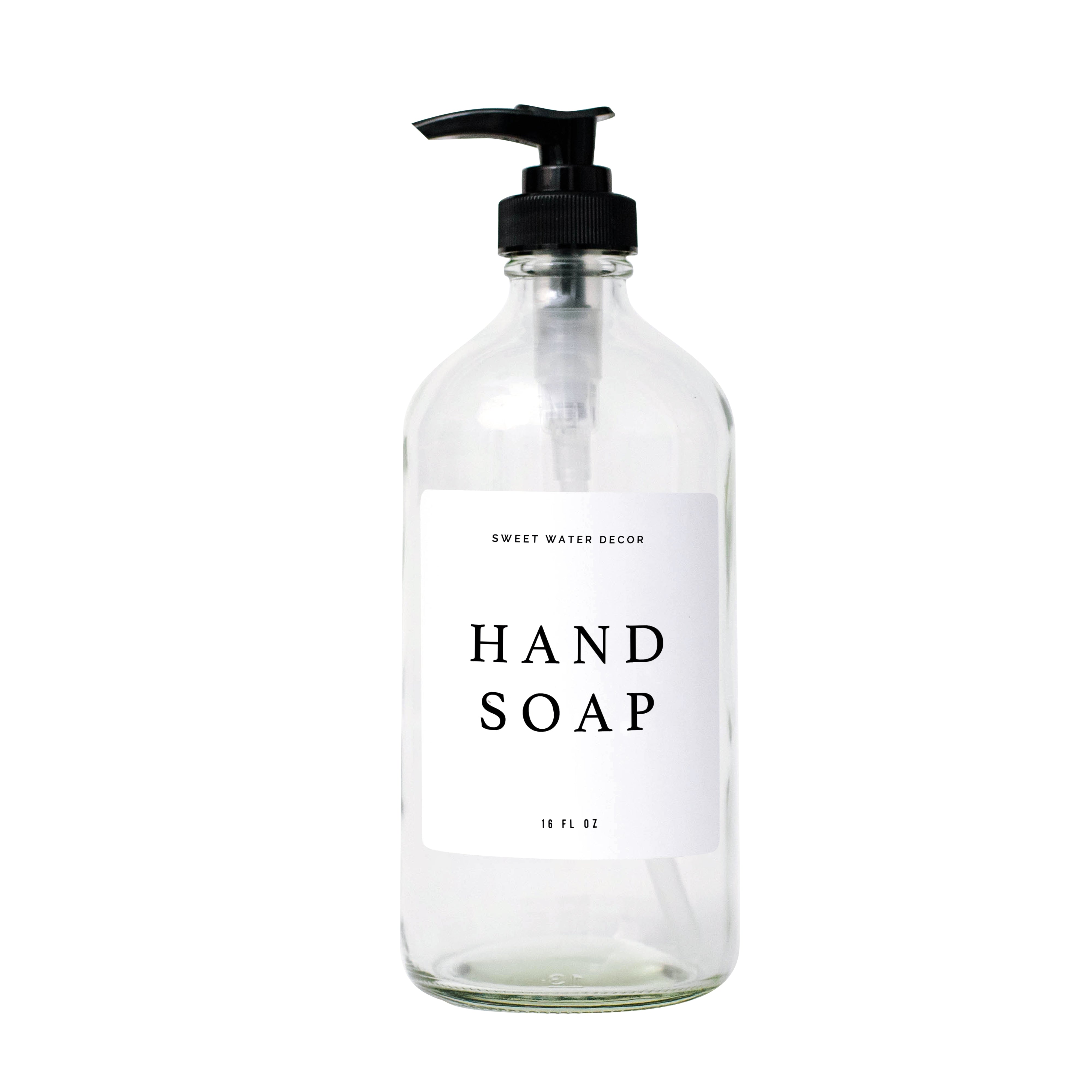 Details about   Premium Luxury Spa Clear Glass Soap Dispenser 17oz Soap Included QTY 2 