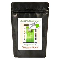 Sample Private Label for Real Estate Agents - from Brown & Jenkins Coffee Roasters of Vermont