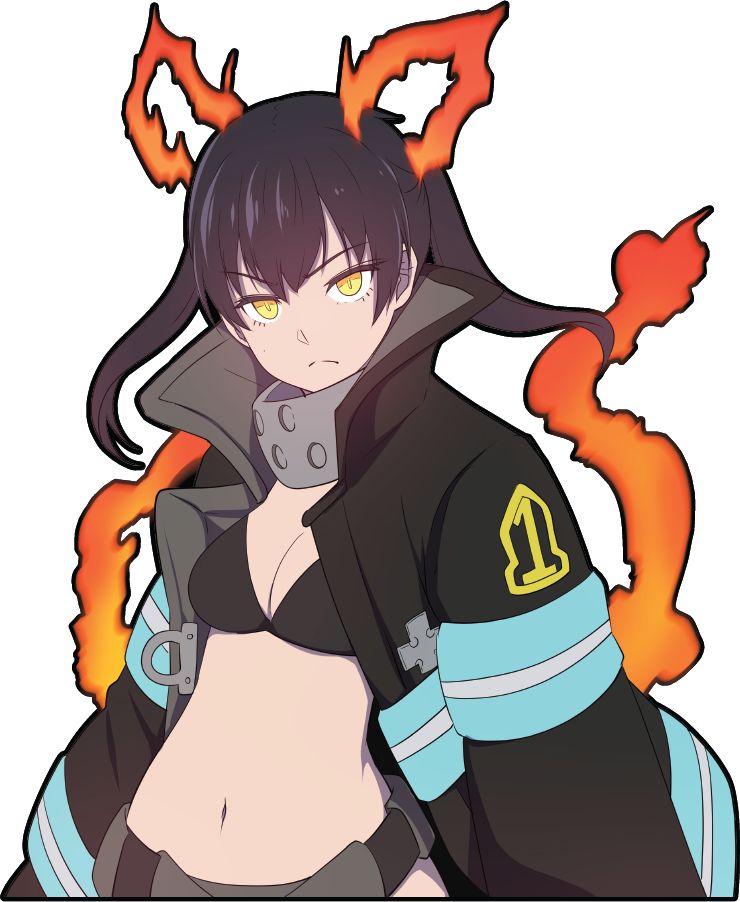 Fire Force Tamaki Kotatsu Anime Decal Sticker Kyokovinyl 4975