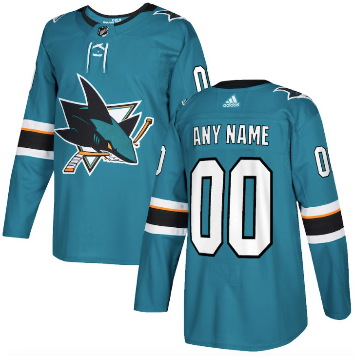 san jose sharks teal jersey