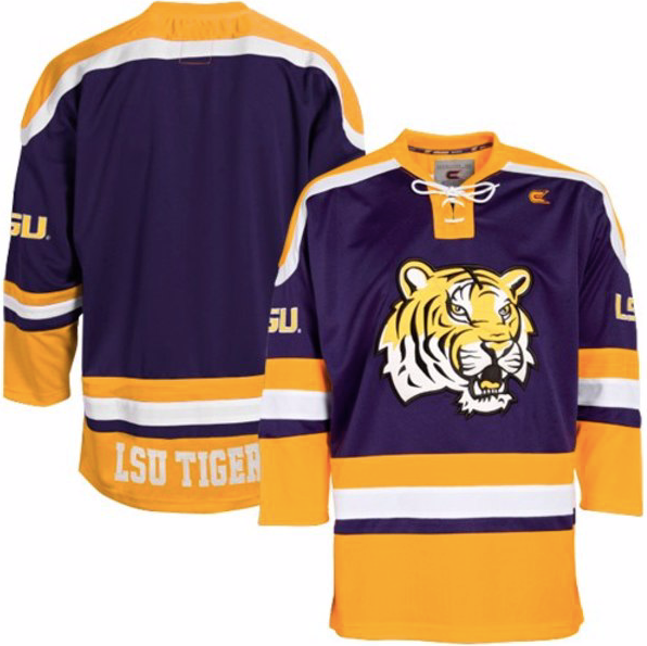 LSU Tigers Jersey - Tiger Logo Hockey 