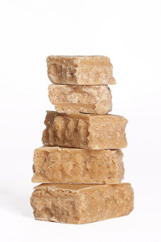A stack of cubed handmade Scottish Tablet
