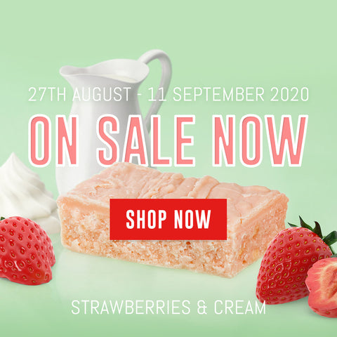 The Ochil Fudge Pantry's Strawberries and Cream Fudge is on sale between 27th August - 11th September 2020