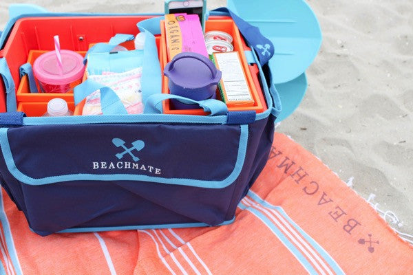 Beachmate will transport all of your necessities with ease! Just tuck them into the pockets and get going!