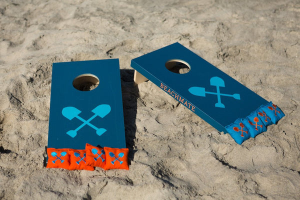 Beachmate's Cornhole set is hours of fun for you and your friends in the tailgate parking lot!