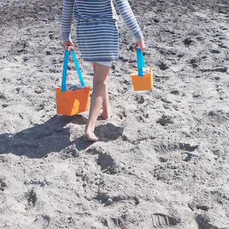 kids beach buckets
