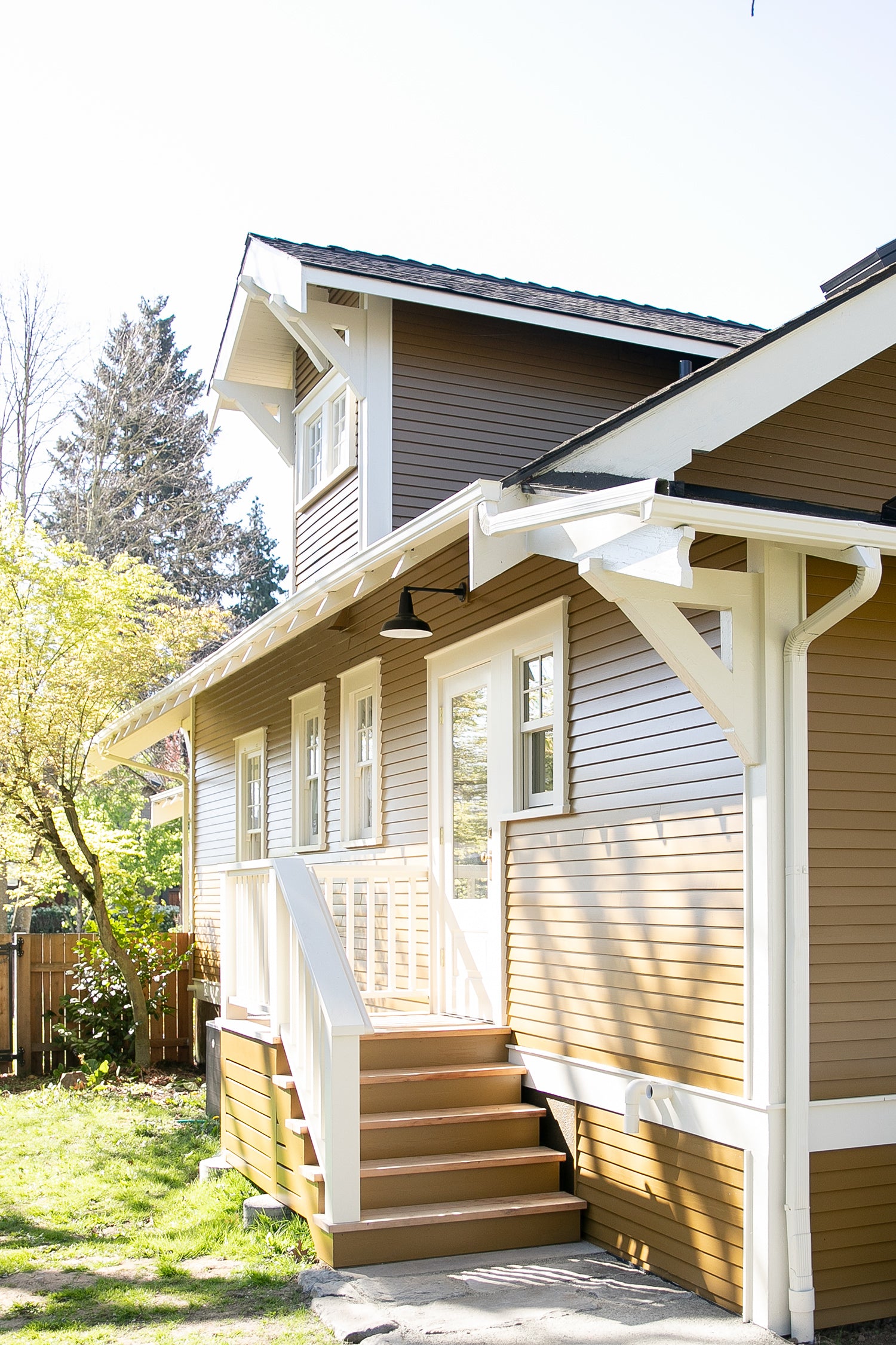 yellow house with porch