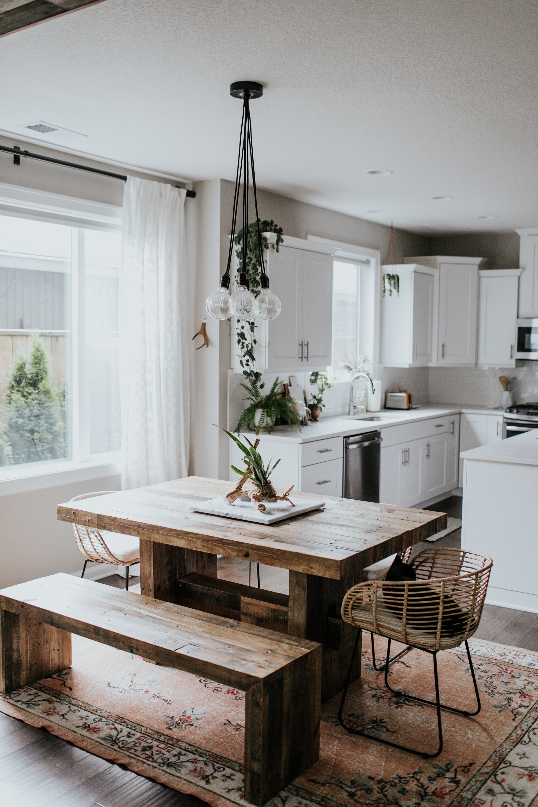 kitchen with a table and chairs