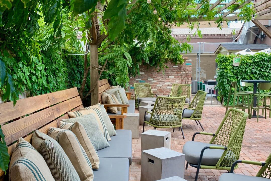 patio with chairs and tables