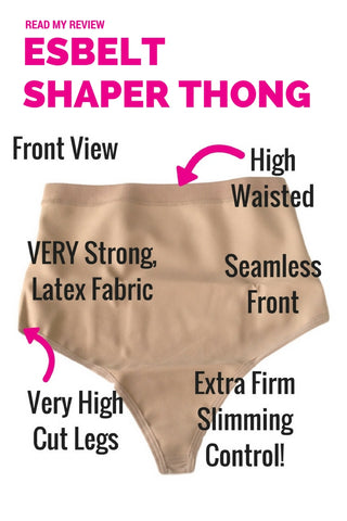 Esbelt High Compression Shaper Thong ES262 - Shapewear Review