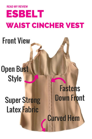Esbelt Waist Cincher Slimming Vest ES431 - Maximum Control Slimming Corset Top - Shapewear Review