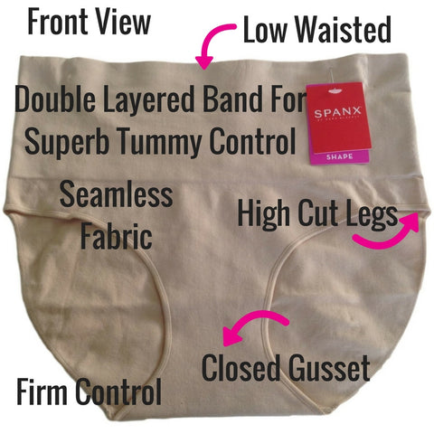spanx everyday shaping control briefs front shapewear review