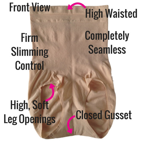 Spanx Higher Power Panties High Waisted Shaper Briefs 2746 - Shapewear Review - Front View