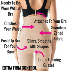 Spanx OnCore Build Your Own Bodysuit Mid Thigh Shaper Shorts