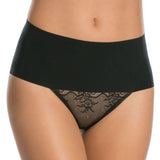 Spanx Pretty Shapewear Lace Thong Black