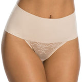 Spanx Pretty Shapewear Lace Thong Nude