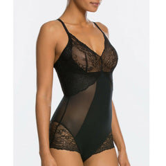 Spanx Spotlight On Lace Shaping Firm Control Slimming Bodysuit Black Shapewear
