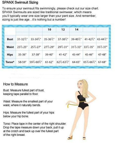 Spanx Swimwear Size Chart