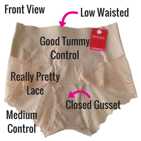 spanx undietectable pretty lace hipster panty waist shapewear review