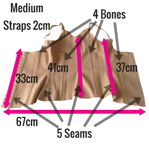 Esbelt Waist Cincher Slimming Vest ES431 - Maximum Control Slimming Corset Top - Shapewear Review - Measurements