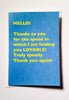 Spam love card. Awkward new love card.
